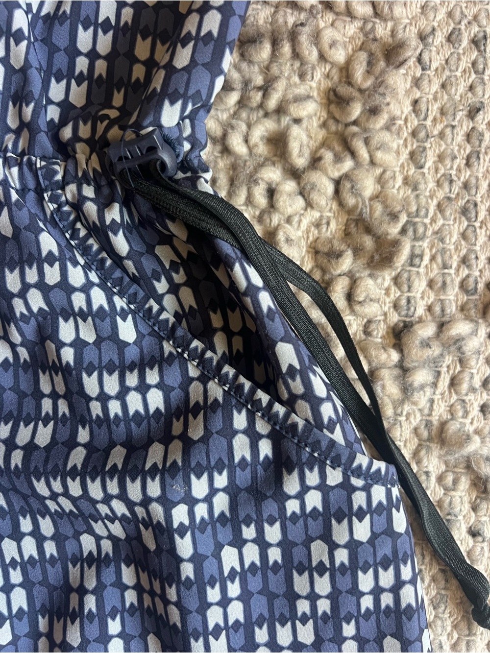 Toad&Co Navy and White Sleeveless V-Neck Mini Dress - Picture 4 of 6